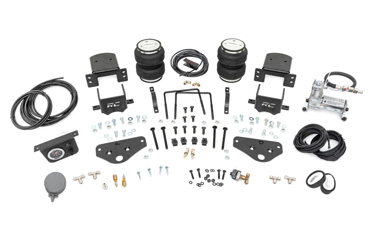 Ford F-350 Super Duty Air Spring Kit - Rear - Rough Country - w/compressor - '17-'25